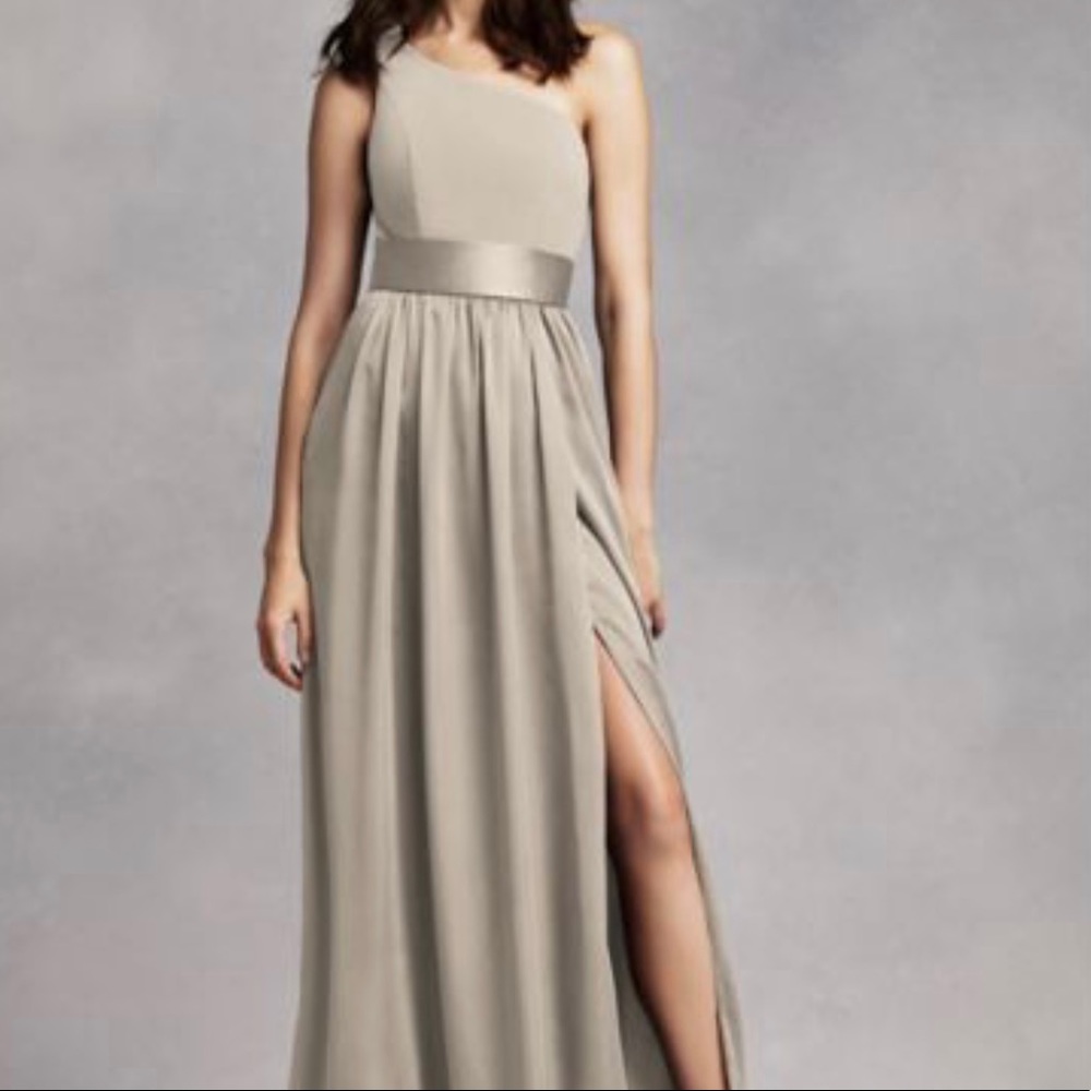 Vera wang one shoulder bridesmaid dress